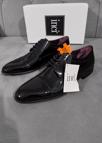 İnci Siyah Rugan Erkek Klasik Ayakkabı - Görsel 9