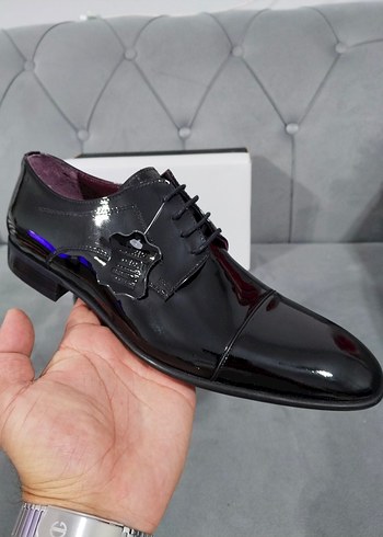 İnci Siyah Rugan Erkek Klasik Ayakkabı - Görsel 8
