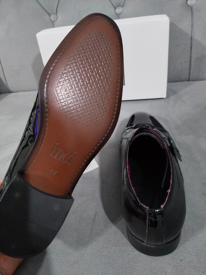 İnci Siyah Rugan Erkek Klasik Ayakkabı - Görsel 4