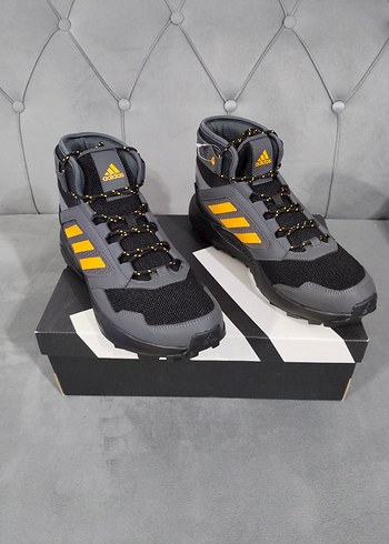 Adidas Gri Turuncu Erkek Outdoor Spor Ayakkabı - Görsel 8