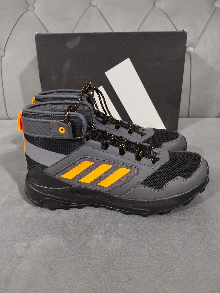 Adidas Gri Turuncu Erkek Outdoor Spor Ayakkabı - Görsel 4