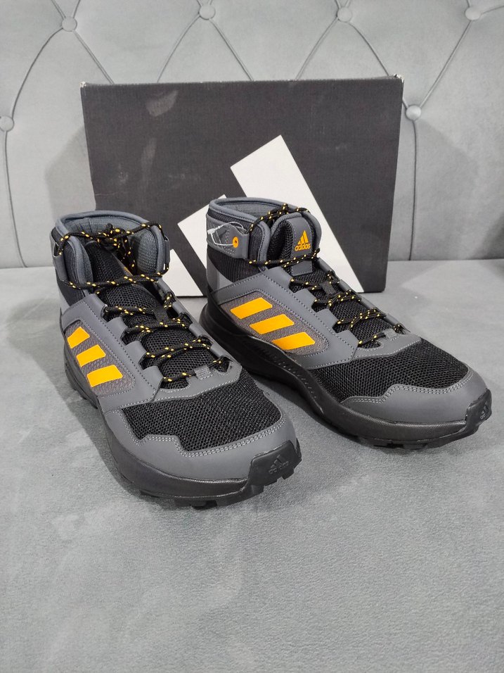 Adidas Gri Turuncu Erkek Outdoor Spor Ayakkabı - Görsel 3