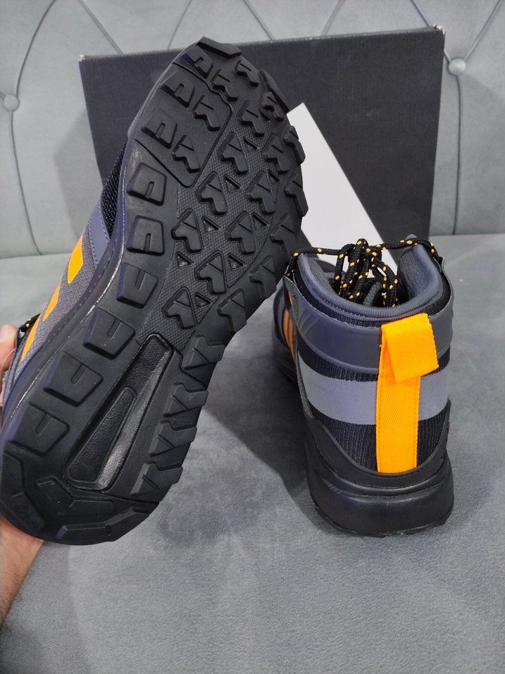 Adidas Gri Turuncu Erkek Outdoor Spor Ayakkabı - Görsel 5