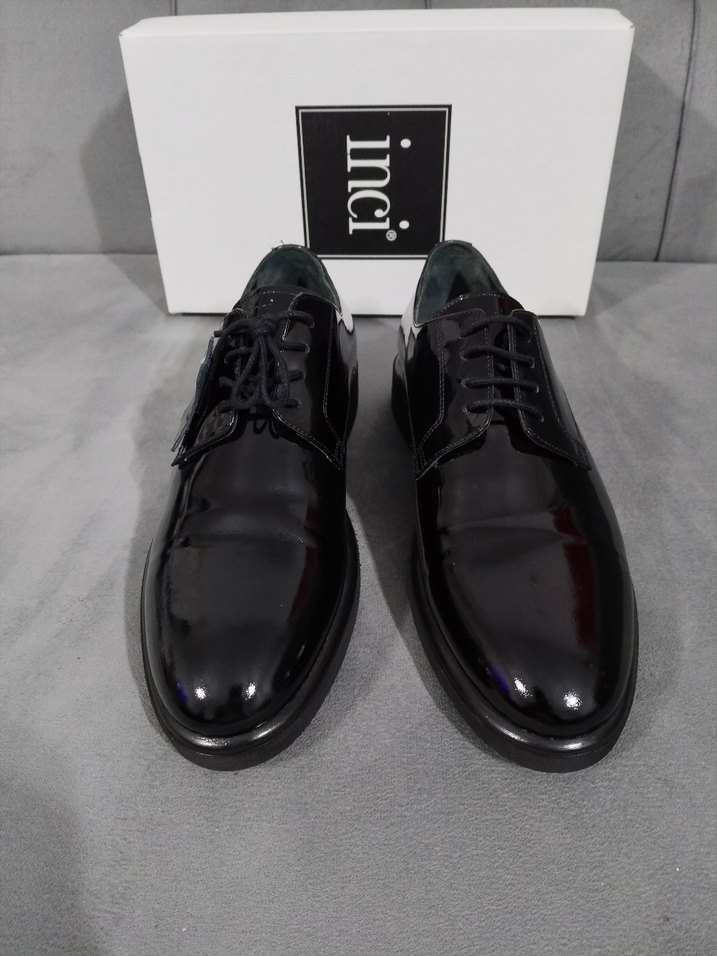 İnci Parlak Siyah Klasik Erkek Ayakkabı - Görsel 3