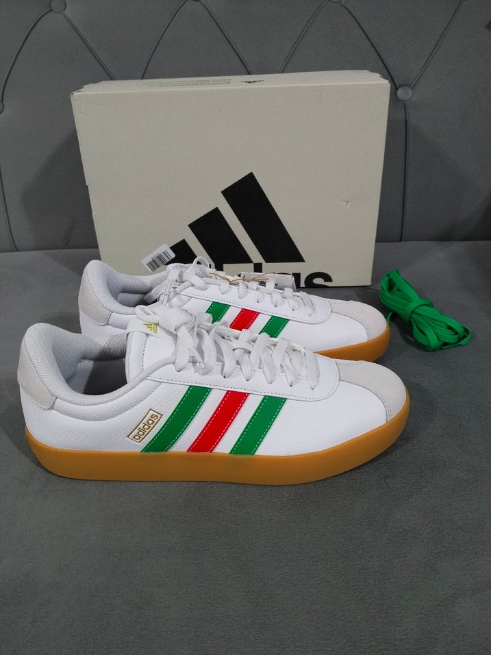 Erkek Beyaz Adidas Spor Ayakkabı - Görsel 3