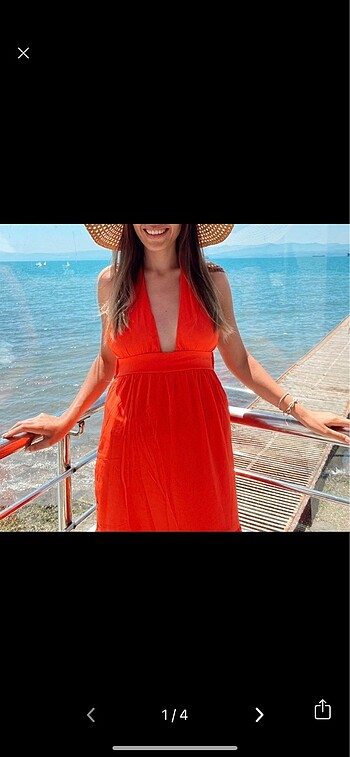 Milla sırtı açık elbise