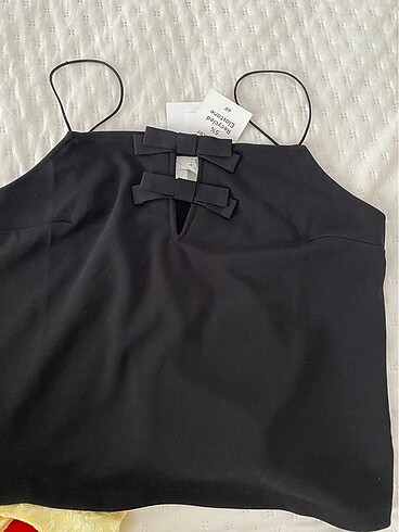 s Beden siyah Renk H&M askılı bluz