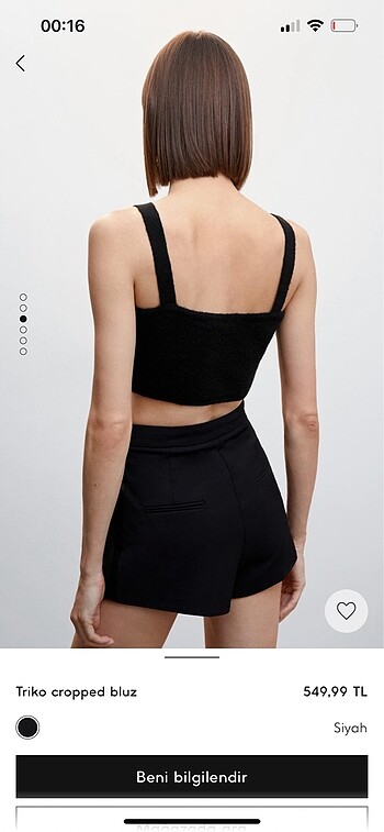xs Beden Mango crop xs