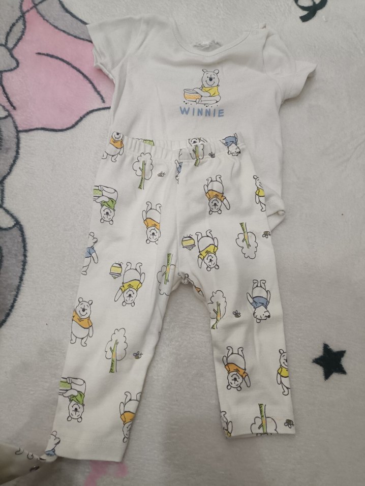 Beyaz Baskılı Çocuk Pijama Takımı - Görsel 2