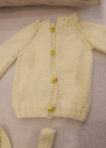 Bebek Örgü Tulum ve hırka - Görsel 3