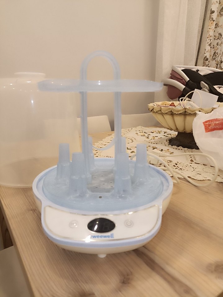 weewell Beyaz Bebek Sterilizatörü - Görsel 2