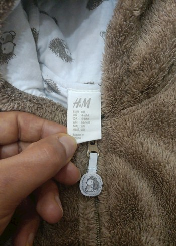 Kahverengi Peluş Bebek Tulumu - Görsel 4