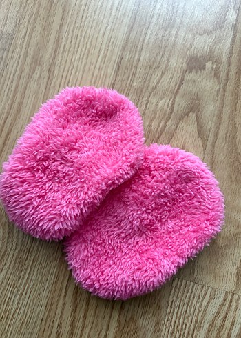 Kızlar Bebek Pembe Sıcak Peluş Terlik - Görsel 2