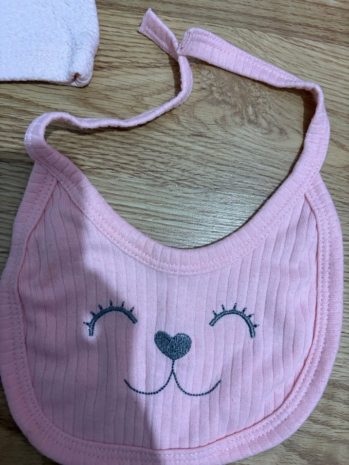 Pembe Bebek Bere ve Önlük Seti - Görsel 2