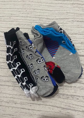 Erkek Çocuk Desenli Çok Renkli Çorap Seti - Görsel 3