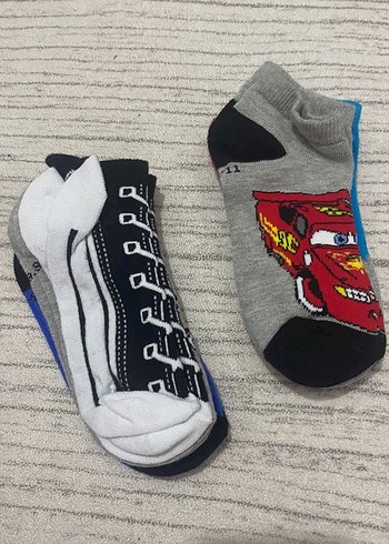 Erkek Çocuk Desenli Çok Renkli Çorap Seti - Görsel 2