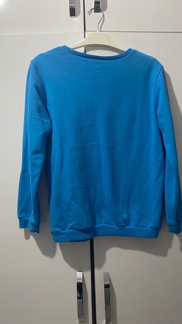 Mavi Baskılı Erkek Çocuk Sweatshirt - Görsel 2