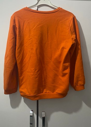 Turuncu Baskılı Erkek Çocuk Sweatshirt - Görsel 2