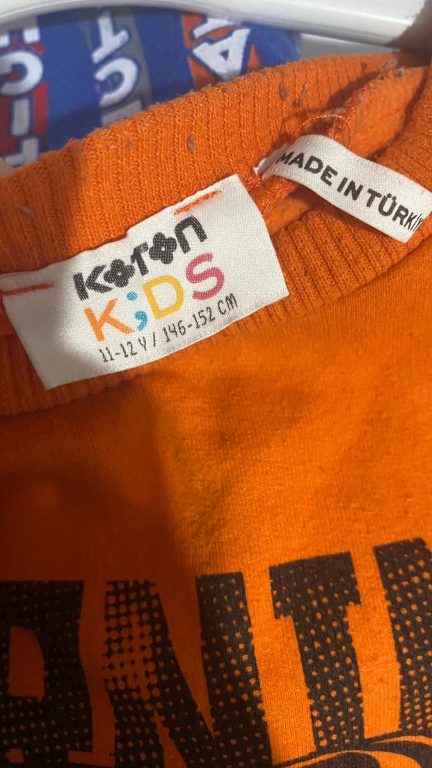 Turuncu Baskılı Erkek Çocuk Sweatshirt - Görsel 3