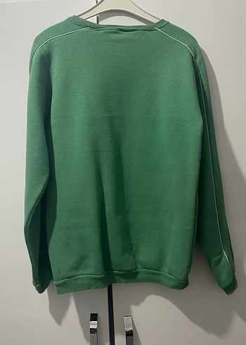 Yeşil Erkek Sweatshirt Uzun Kollu Baskılı - Görsel 3