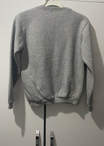 Gri Erkek Çocuk Sweatshirt, Baskılı, Rahat Kesim - Görsel 2