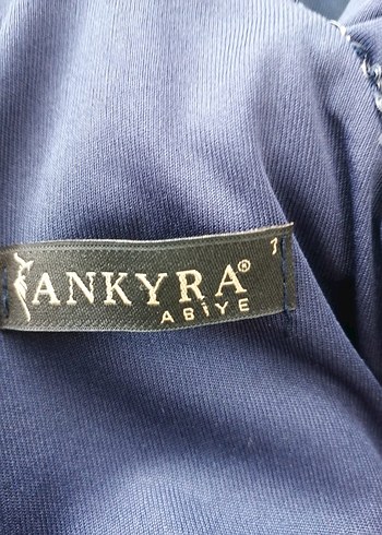 s Beden Drapeli Lacivert Uzun Abiye Elbise
