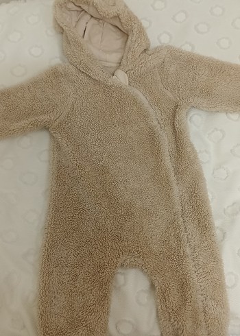 Kürklü Kapüşonlu Bebek Tulumu - Görsel 4