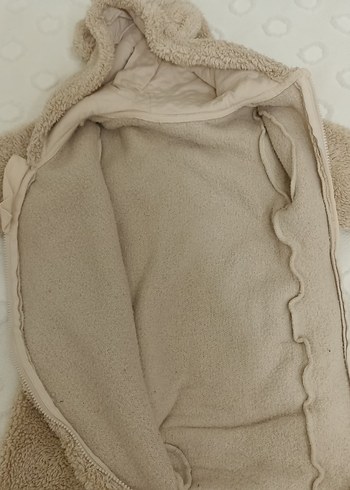 Kürklü Kapüşonlu Bebek Tulumu - Görsel 3