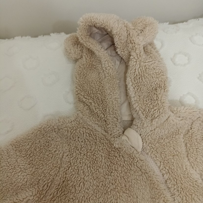 Kürklü Kapüşonlu Bebek Tulumu - Görsel 2