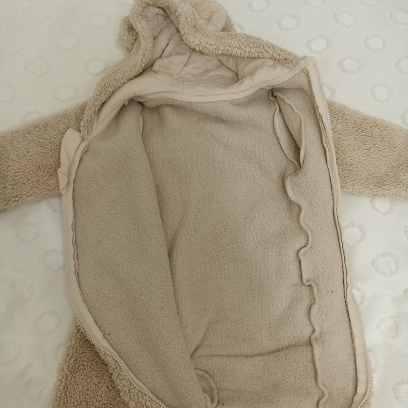 Kürklü Kapüşonlu Bebek Tulumu - Görsel 3