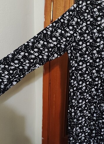 xl Beden Desenli siyah gömlek tunik