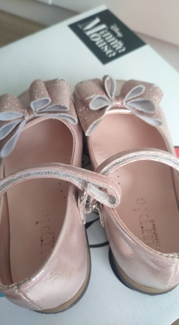 Kız Çocuk Pembe Fiyonklu Babet Ayakkabı - Görsel 4