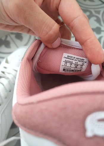 38 Beden beyaz Renk Lacoste Beyaz Kadın Sneaker