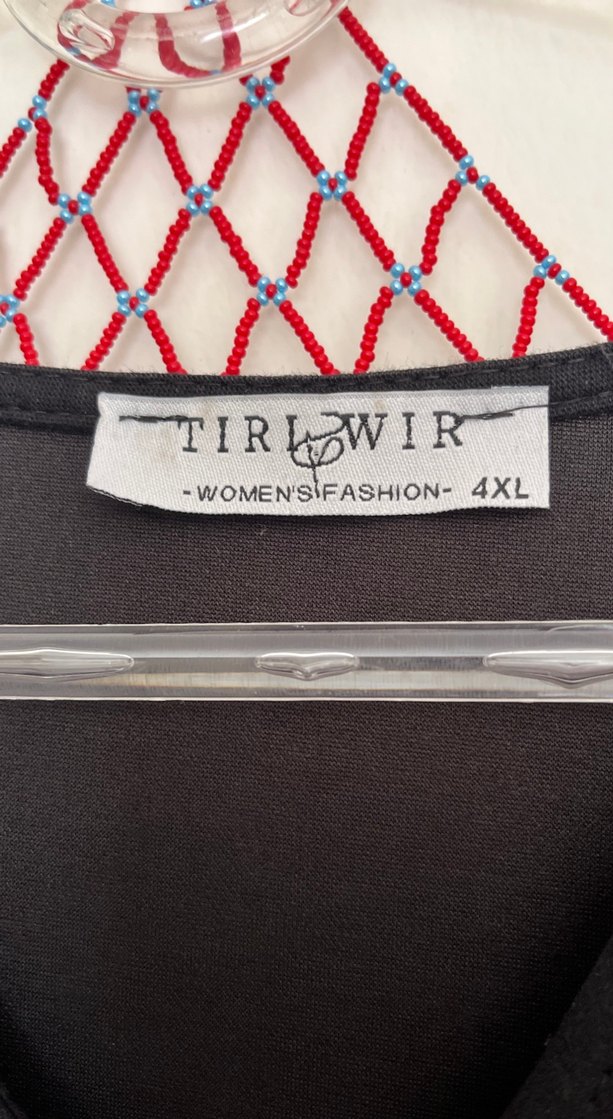 Siyah Mini Pul İşlemeli  Elbise - Görsel 4