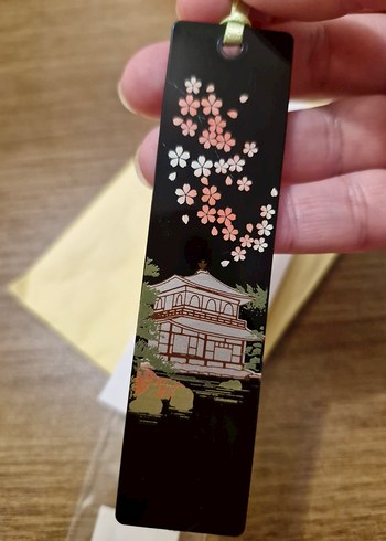 Sakura Çiçekli Japon Temalı Kitap Ayraç