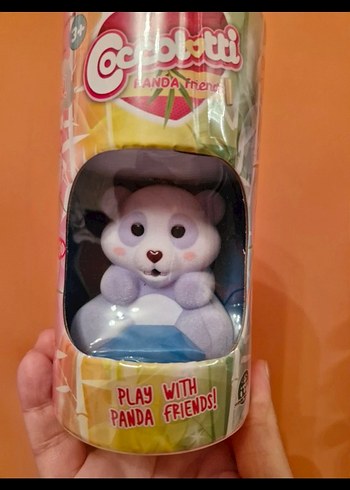 Sesli ve Işıklı Mor Panda Anahtarlık - Görsel 2