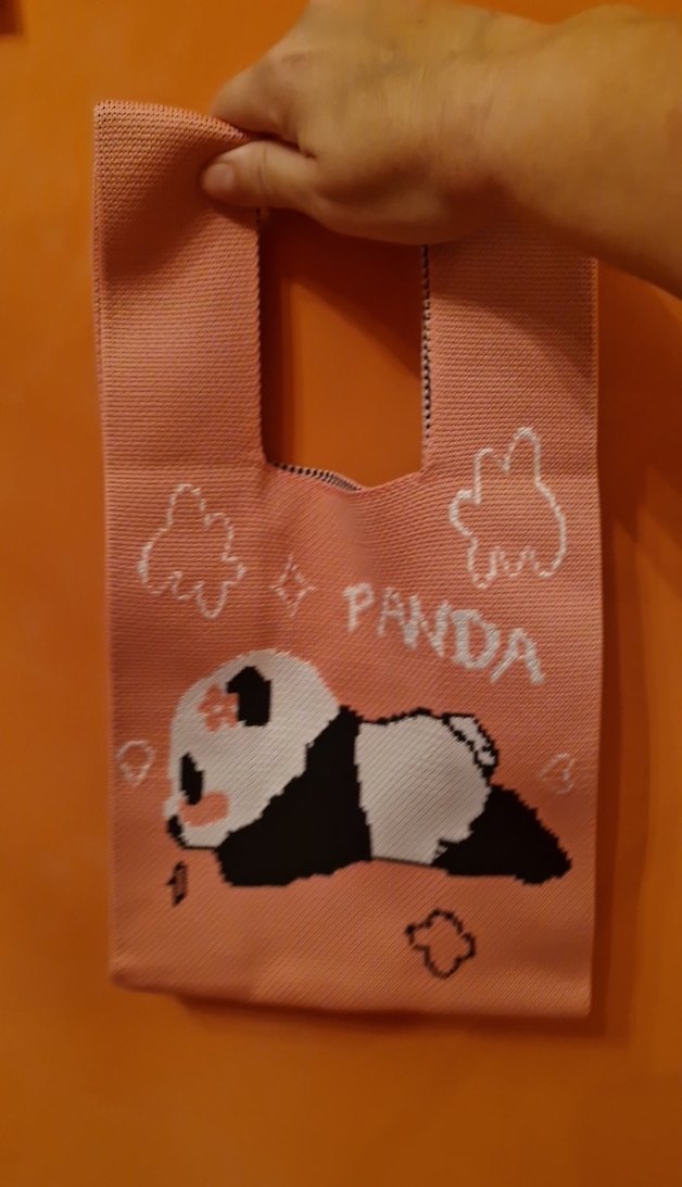 Pembe Baskılı Panda Desenli Bebek Çantası - Görsel 2