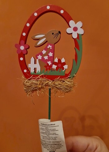 Renkli Tavşan Figürlü Bahar Dekoru - Görsel 3