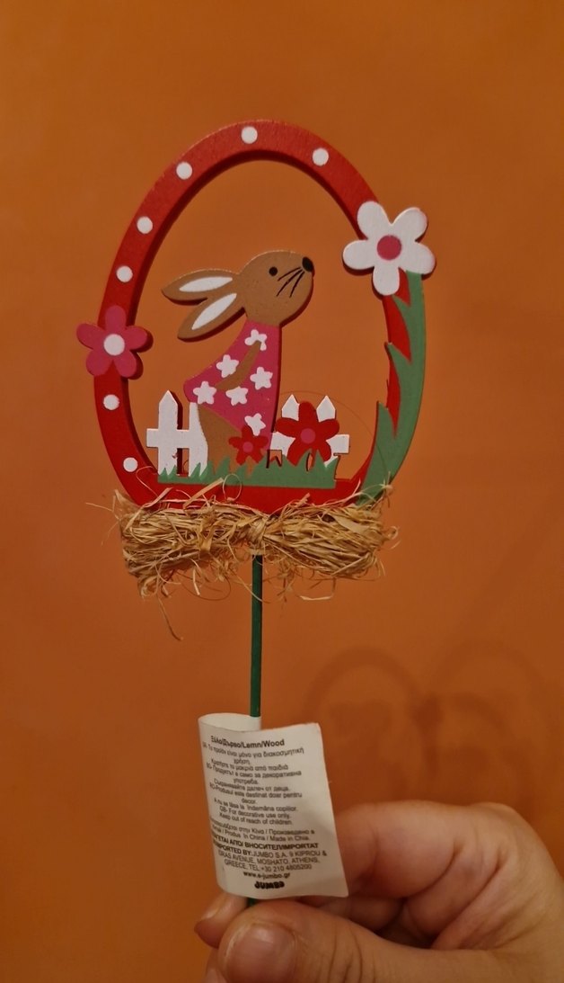 Renkli Tavşan Figürlü Bahar Dekoru - Görsel 3