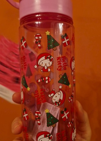 Pembe Hello Kitty Çocuk Matara - Görsel 5