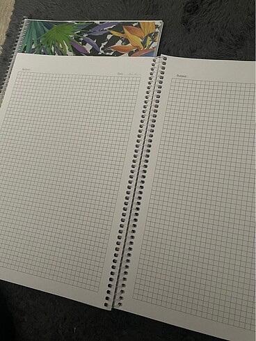  72 yaprak kareli defter