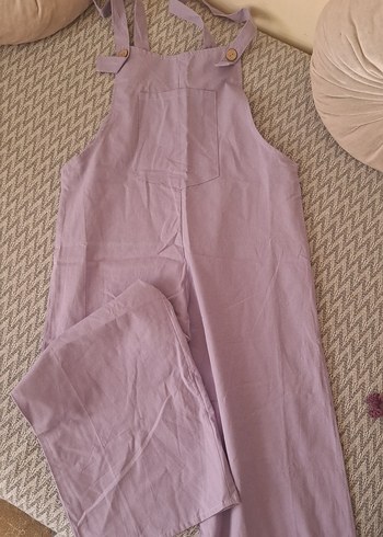 Yeşil Keten Bohem Tulum - Görsel 2