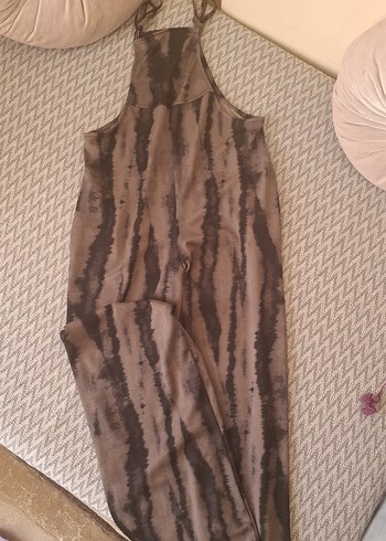 Yeşil Keten Bohem Tulum - Görsel 4