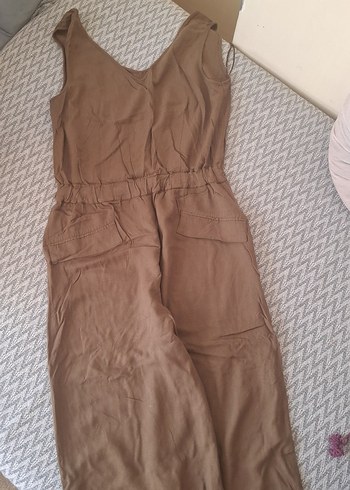 Yeşil Keten Bohem Tulum - Görsel 5