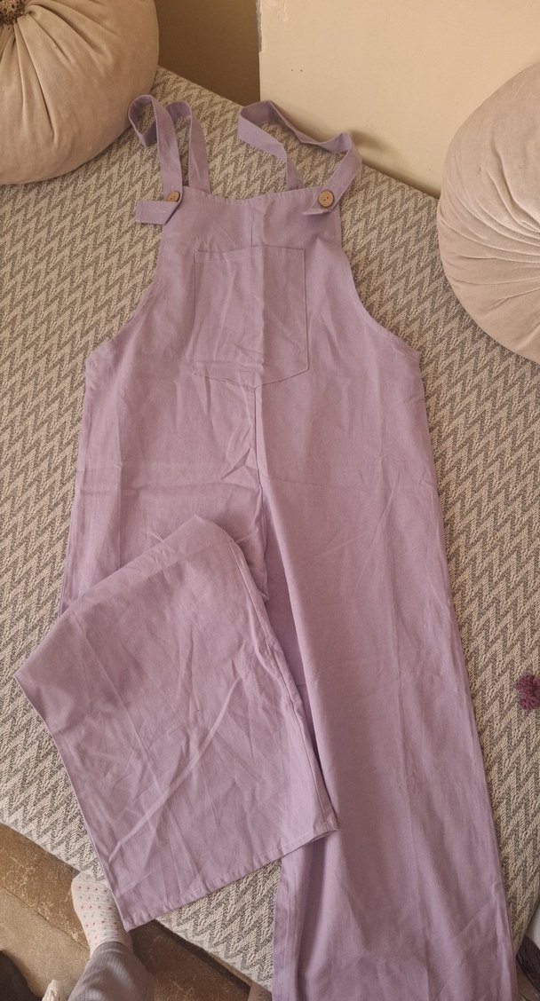 Yeşil Keten Bohem Tulum - Görsel 2