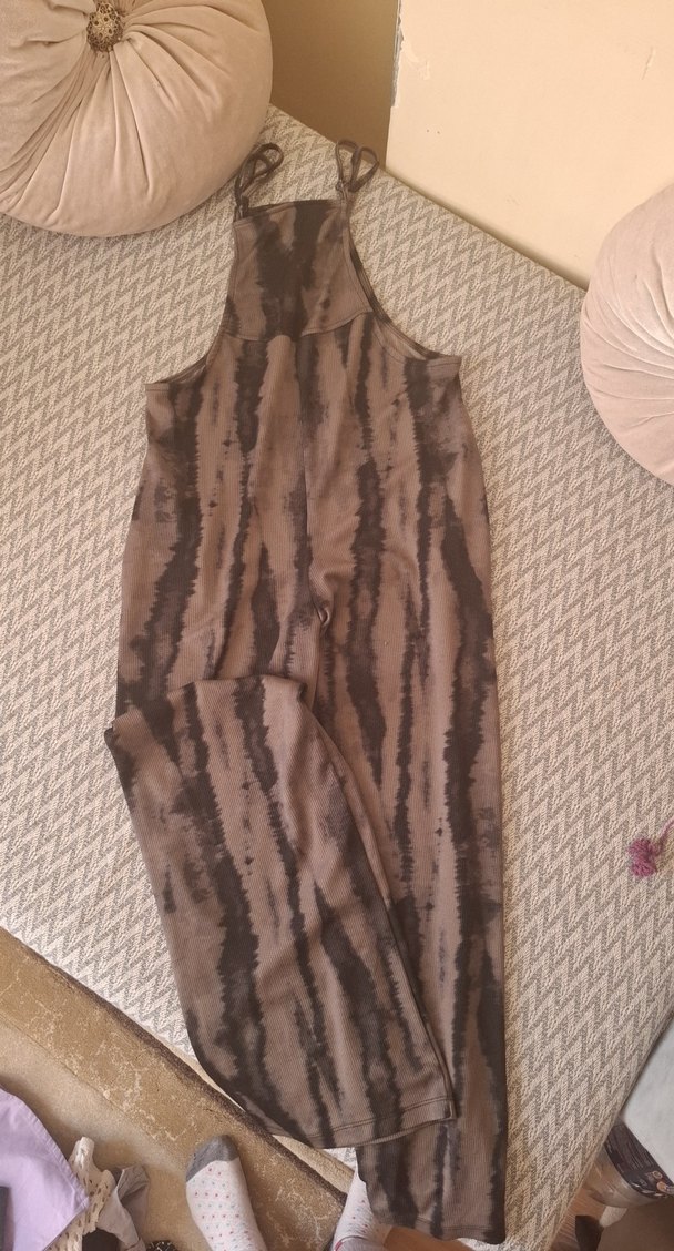 Yeşil Keten Bohem Tulum - Görsel 4