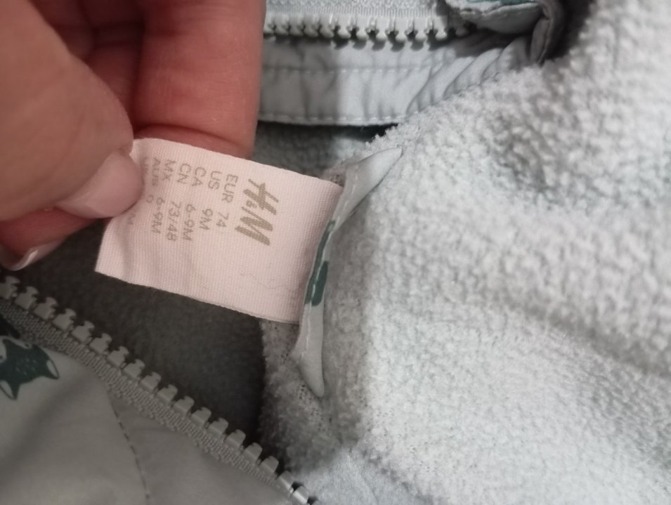 Gri Erkek Bebek Fermuarlı Kar Tulumu - Görsel 4