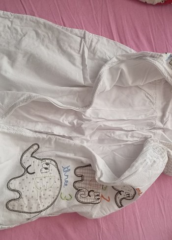 Nakışlı Beyaz Çocuk Uyku Tekstili - Görsel 4