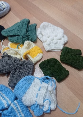 Beden bebek patiği çorap örgü
