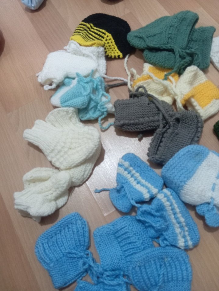 bebek patiği çorap örgü - Görsel 2